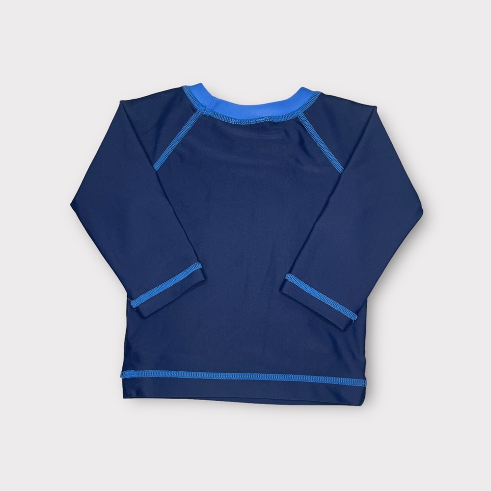 Hanna Andersson Colorful Shark Blue Rash Guard - Picture 4 of 4
